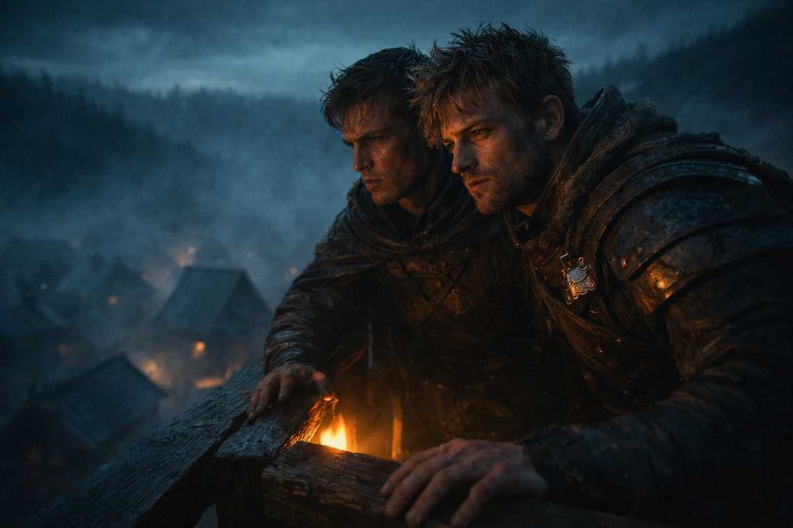 Varian y Garrick en la torre de vigilancia