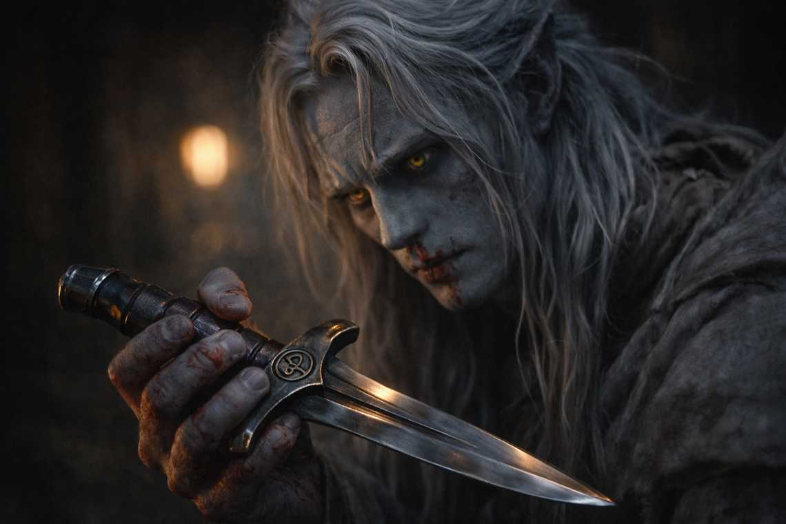 Drusniel's doubt over the clean hilt