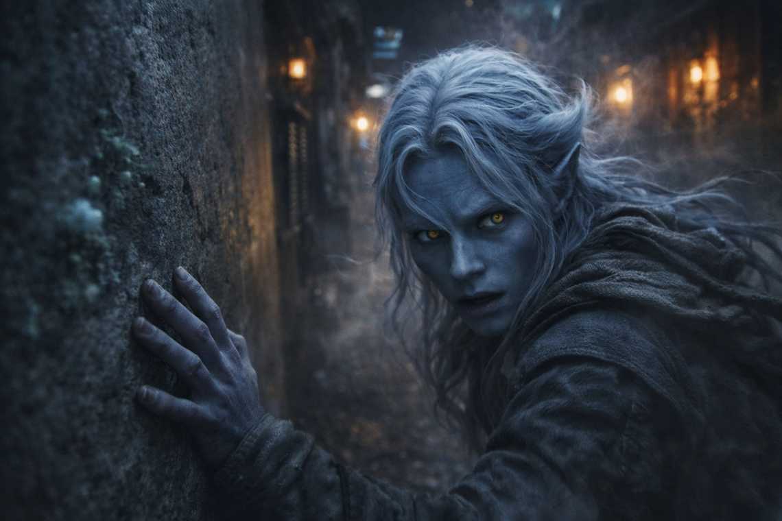 Drusniel running through the tunnels