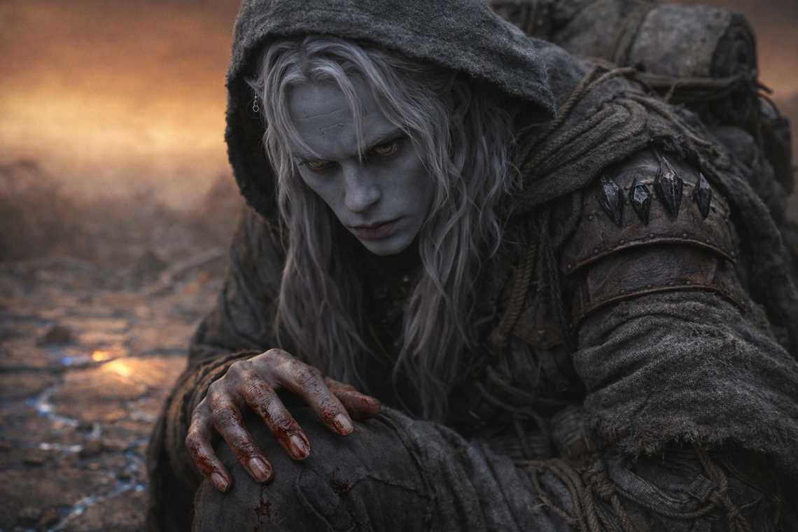 Drusniel counting with his thumb to his fingers