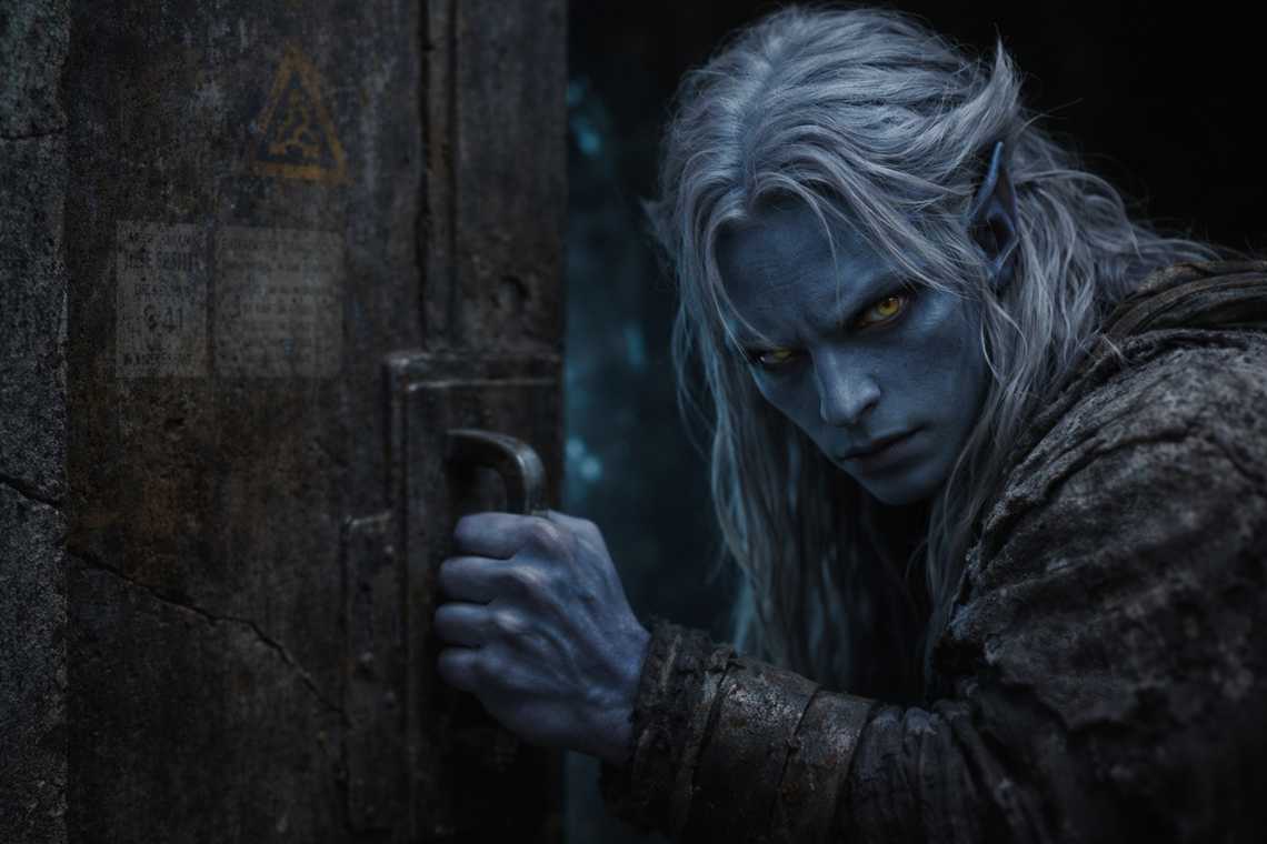 The surface exit door