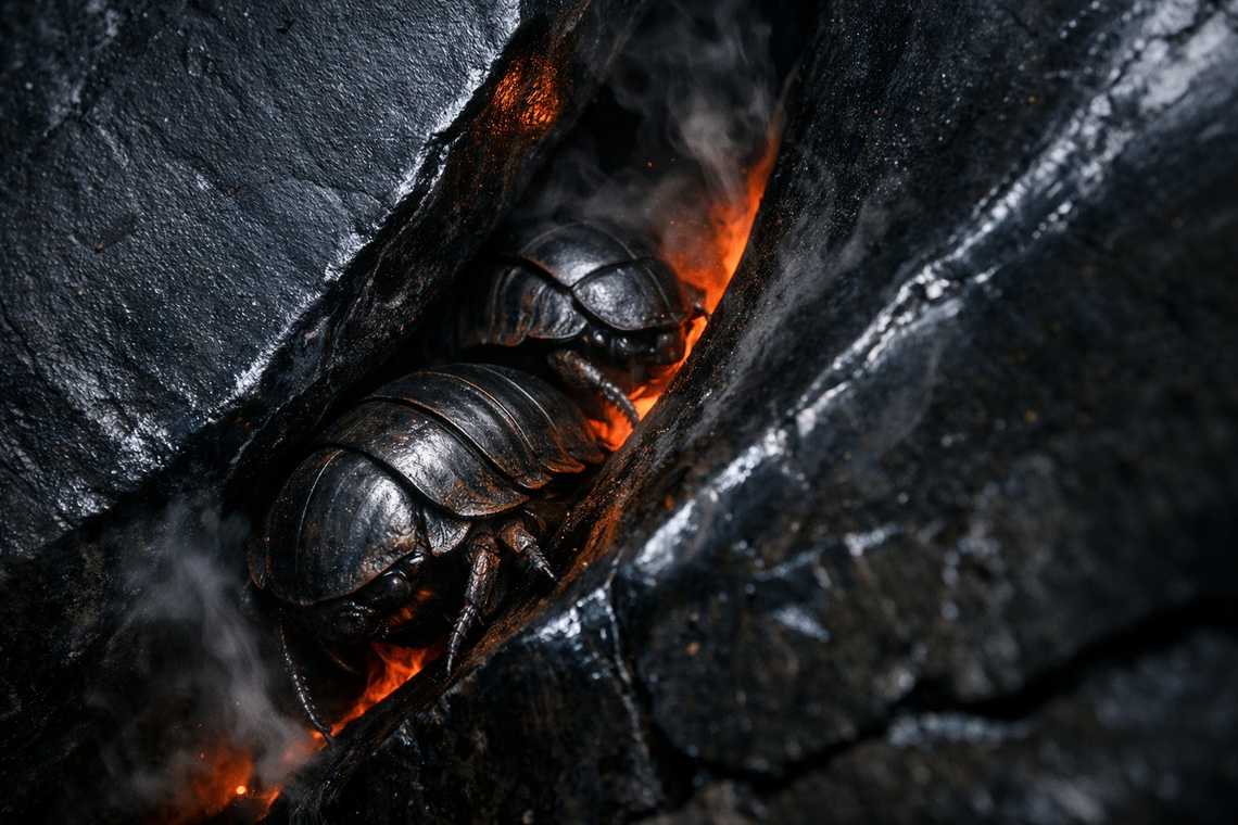 A narrow Scorchshell tunnel entrance, barely passable for one person sideways