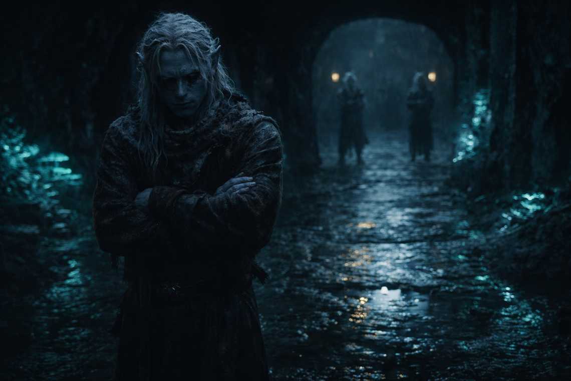 Father waiting at the compound gate