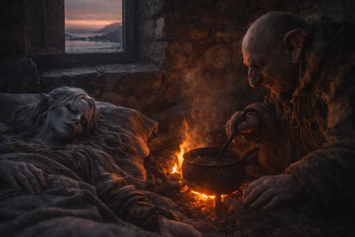 Tarp shelter after the crossing