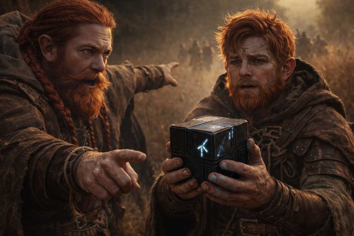 The moment of choosing whether to drop the stone