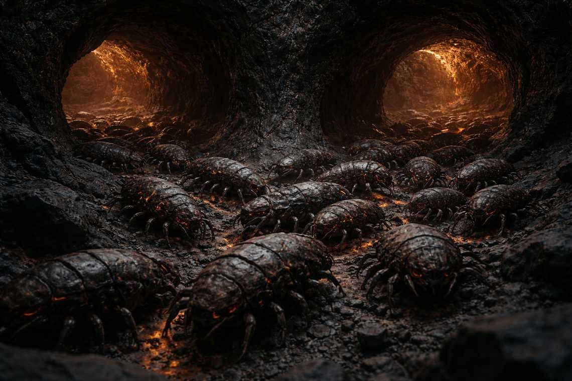 Scorchshells flowing through the junction as Drusniel follows