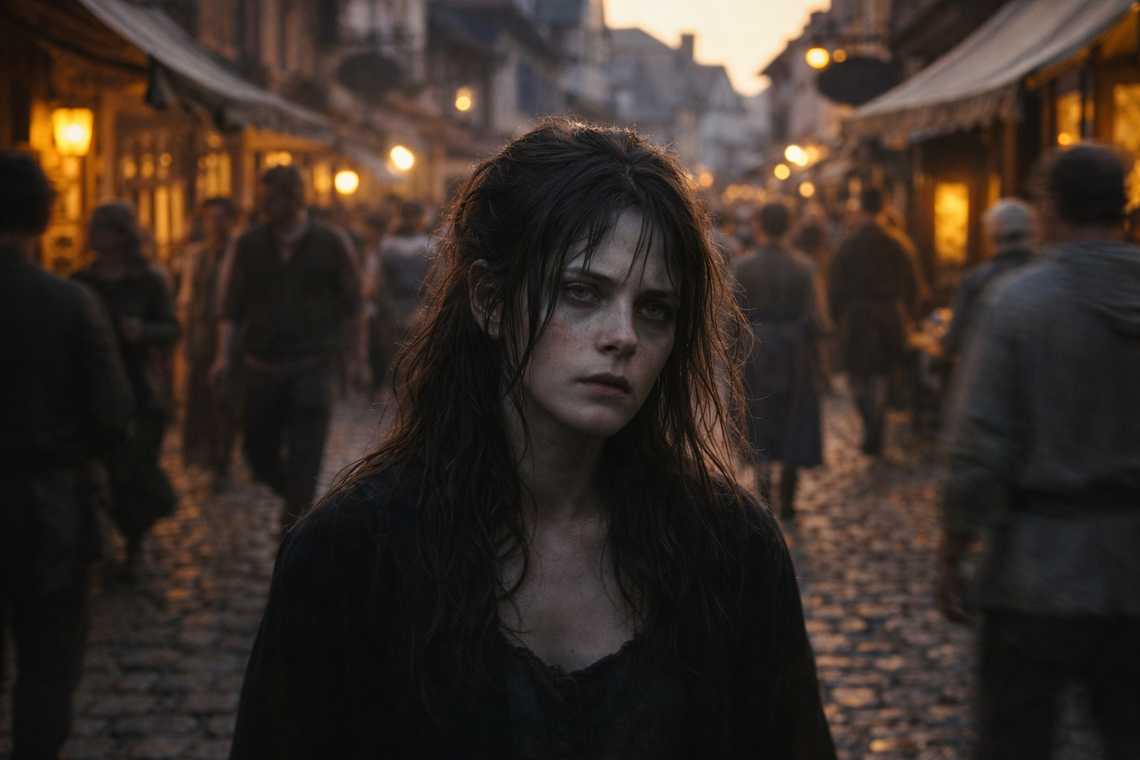 Riverhold streets at dusk