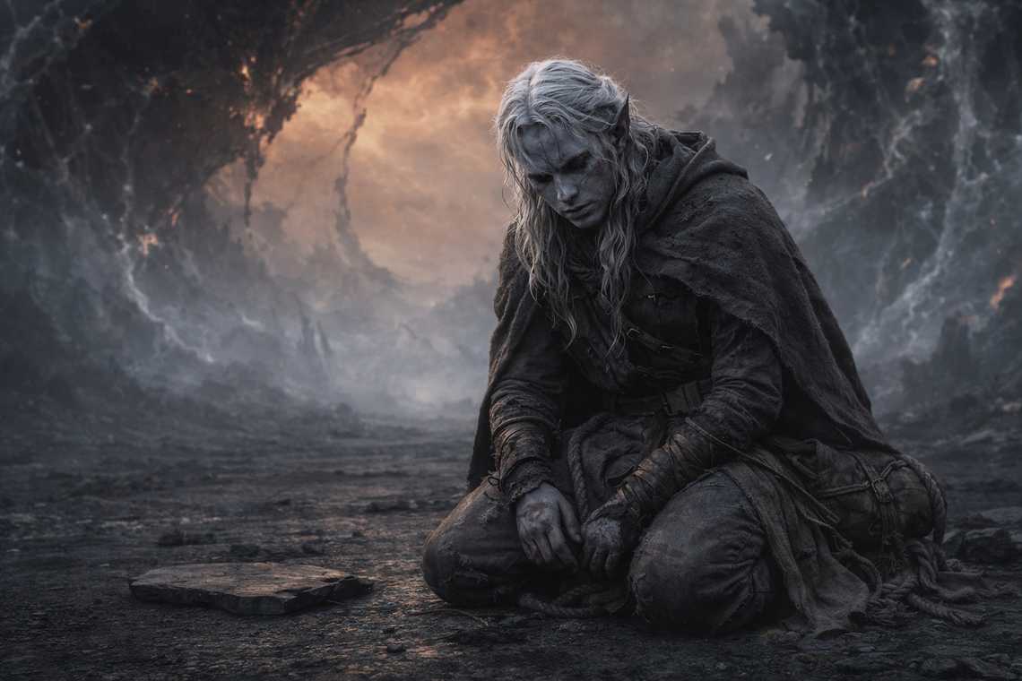 A complete, concluding silence