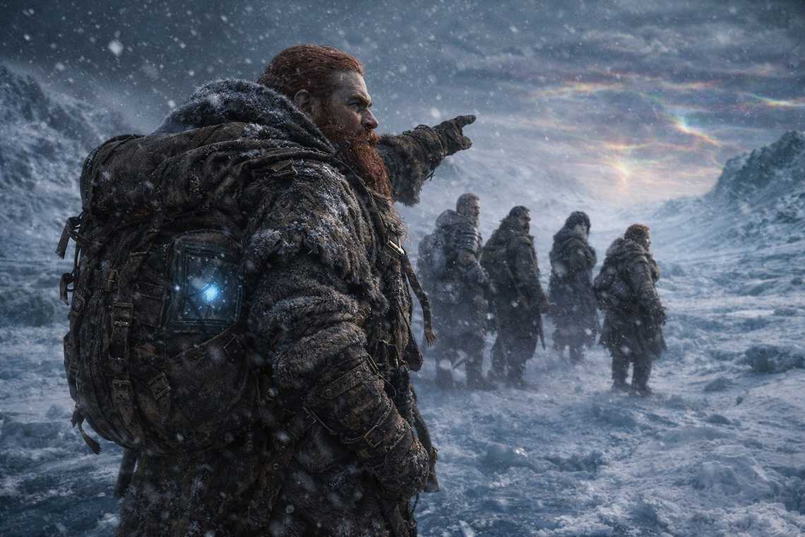 The Beacon humming, pointing northeast