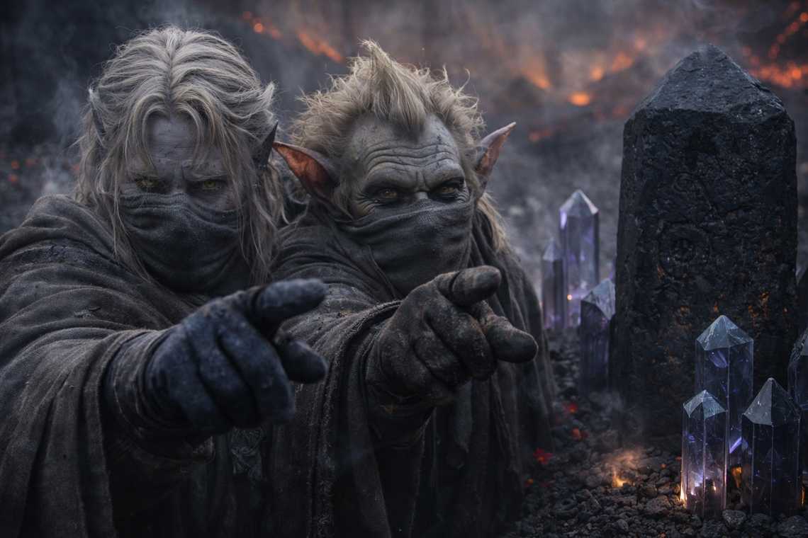 Srietz sheltering against the chemical haze