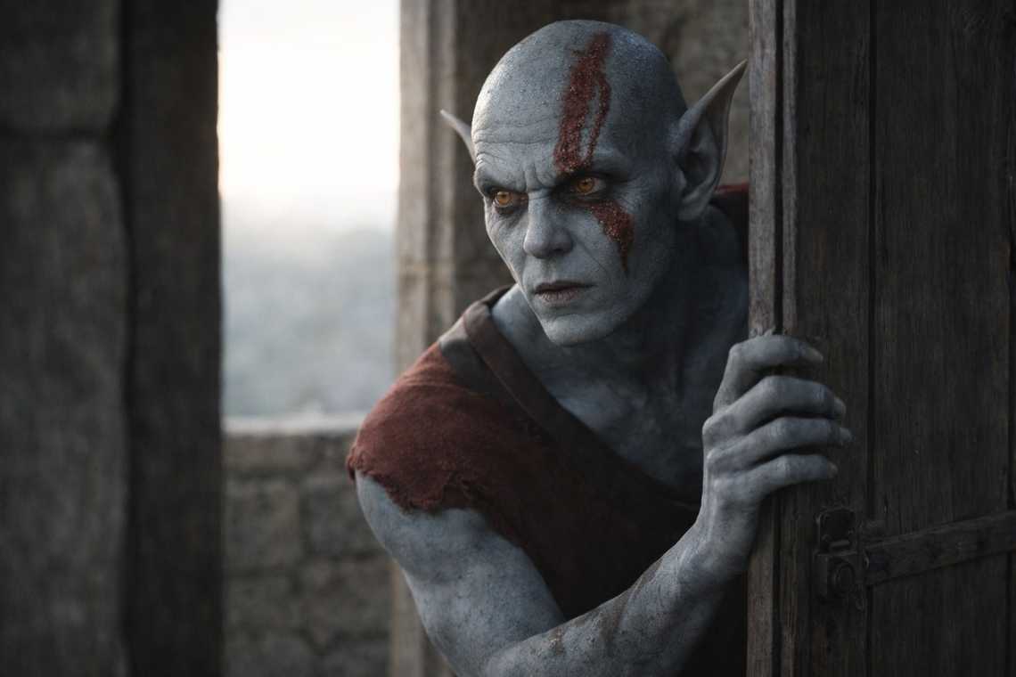 Elion in the morning routine, distant and tense