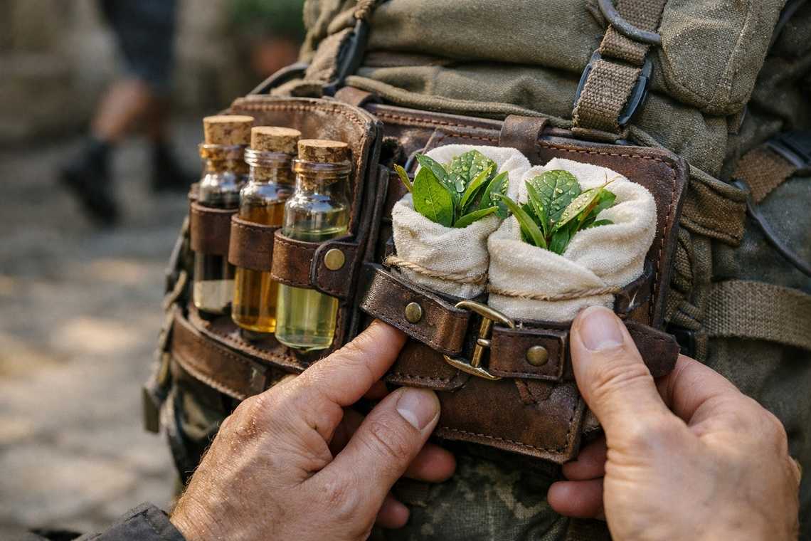 Xandor securing his plants