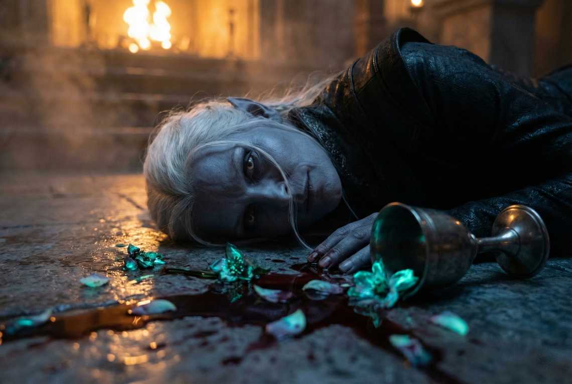 Drusniel seeing his mother dead