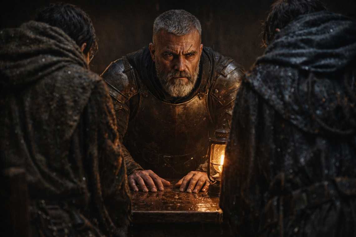 Jinetes fronterizos entregan su informe al capitán