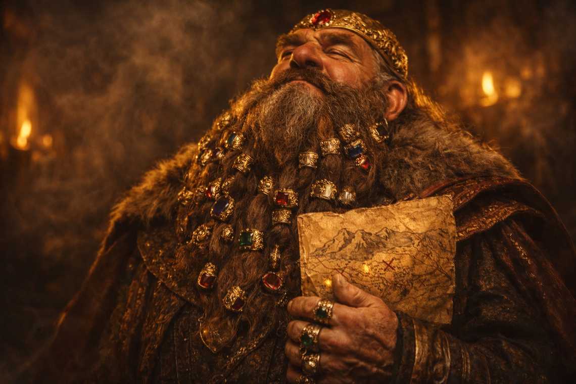 Flashback to old Thrain Ironbeard and his legend