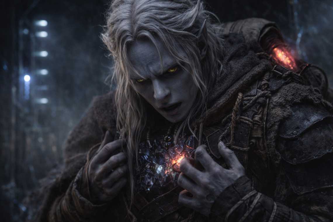 The defense protocol activating, the Null oscillating cold and hot, the crystals stuttering