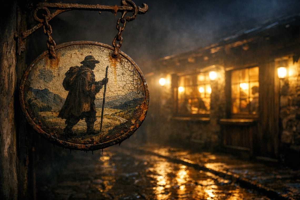 Sign of The Wanderer's Rest