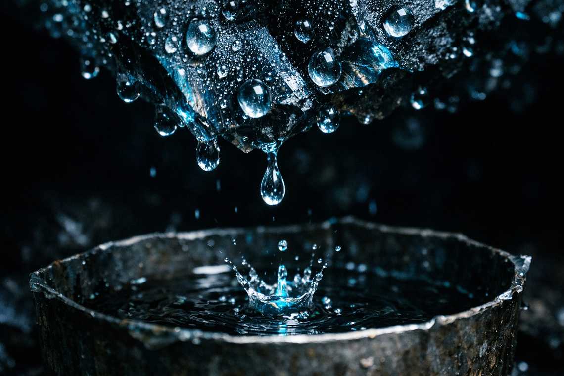 Condensation is their only water source