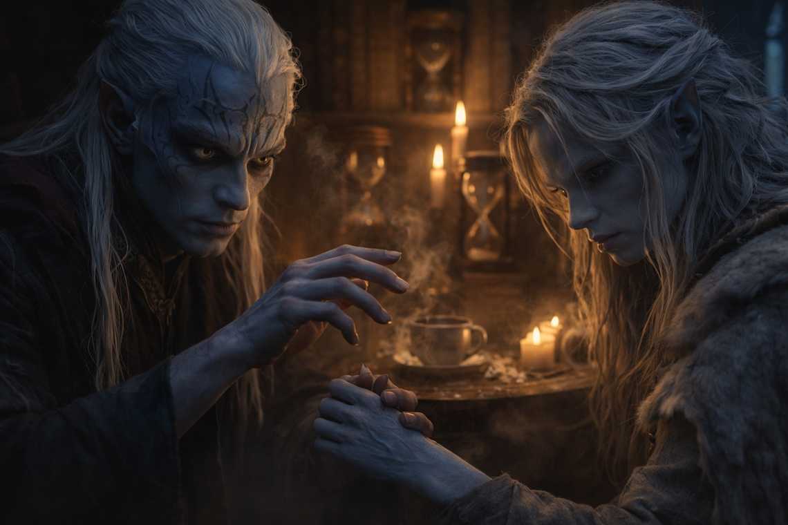 Zaelar assessing magical affinity