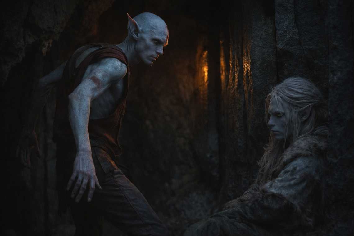 Elion standing with unsettling movements