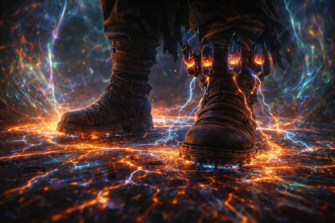 The ground pulsing beneath Drusniel's feet, the crystals singing back in response