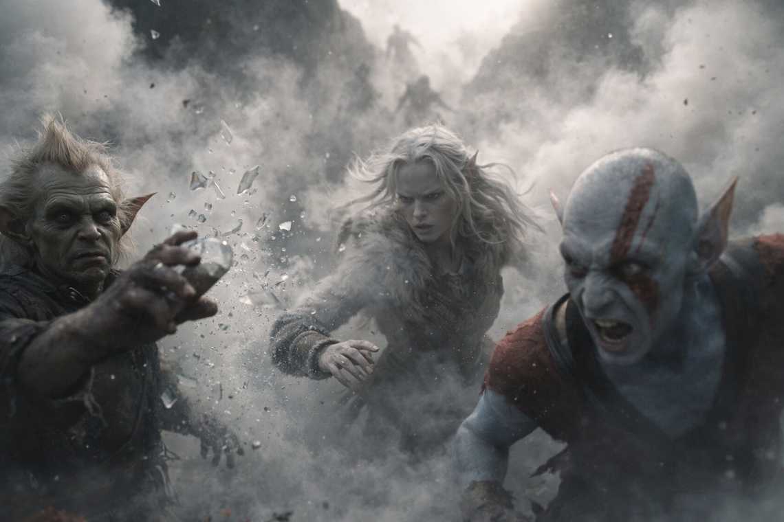 Smoke engulfs the Wyrmreach wasteland