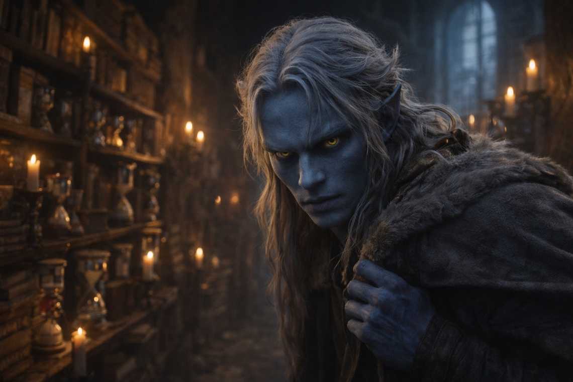 Dim interior of the tower