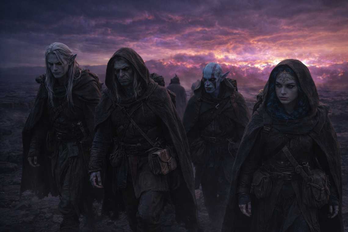 The distorted sky over Wyrmreach, a color that wasn't dawn