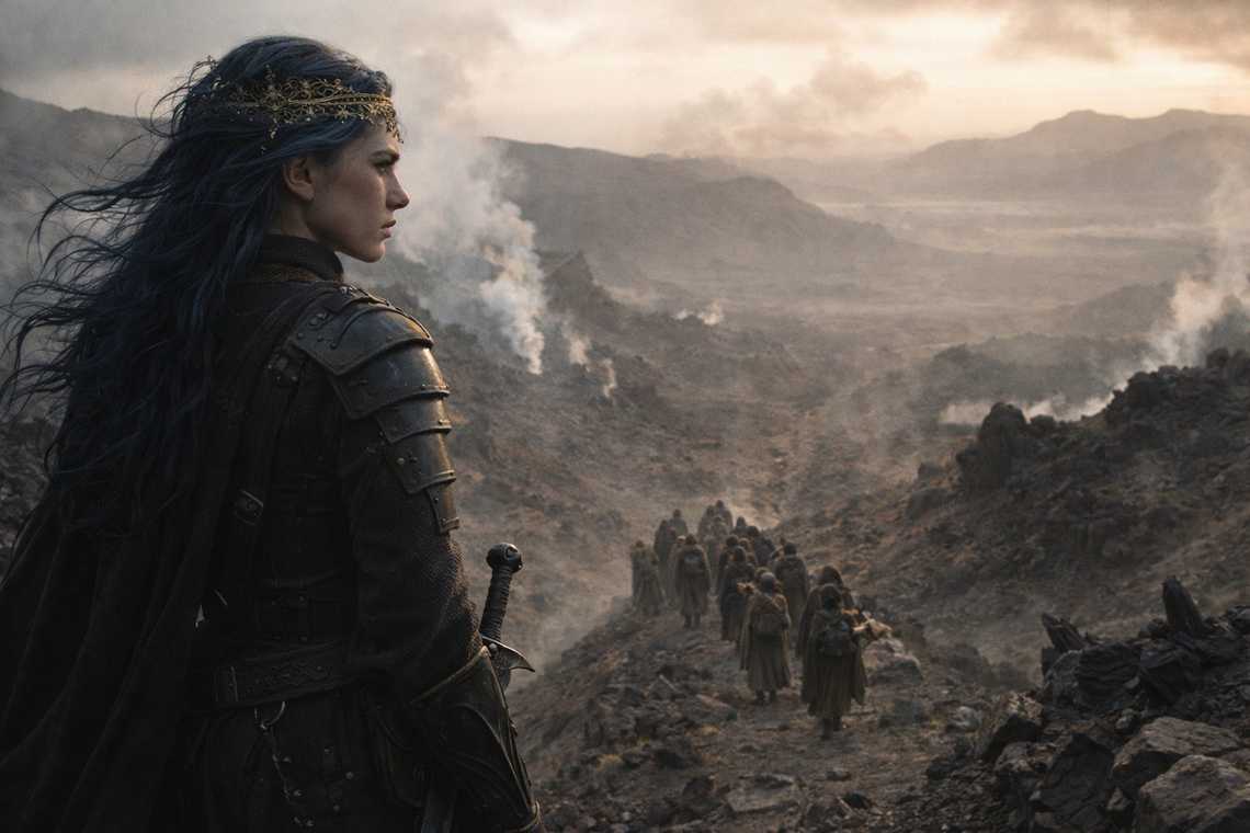 Nyxara on the ridgeline