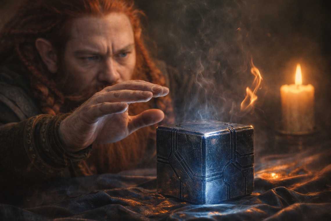 Heat rising from the artifact