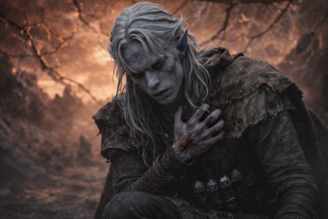 The magic pathways burnt out and dark