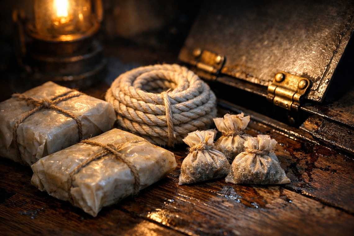 Provisions pulled from hidden stall compartments