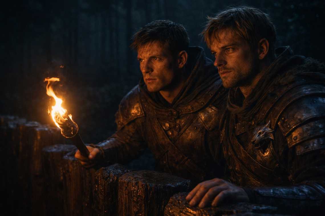 Silencio tenso en la guardia nocturna junto al bosque