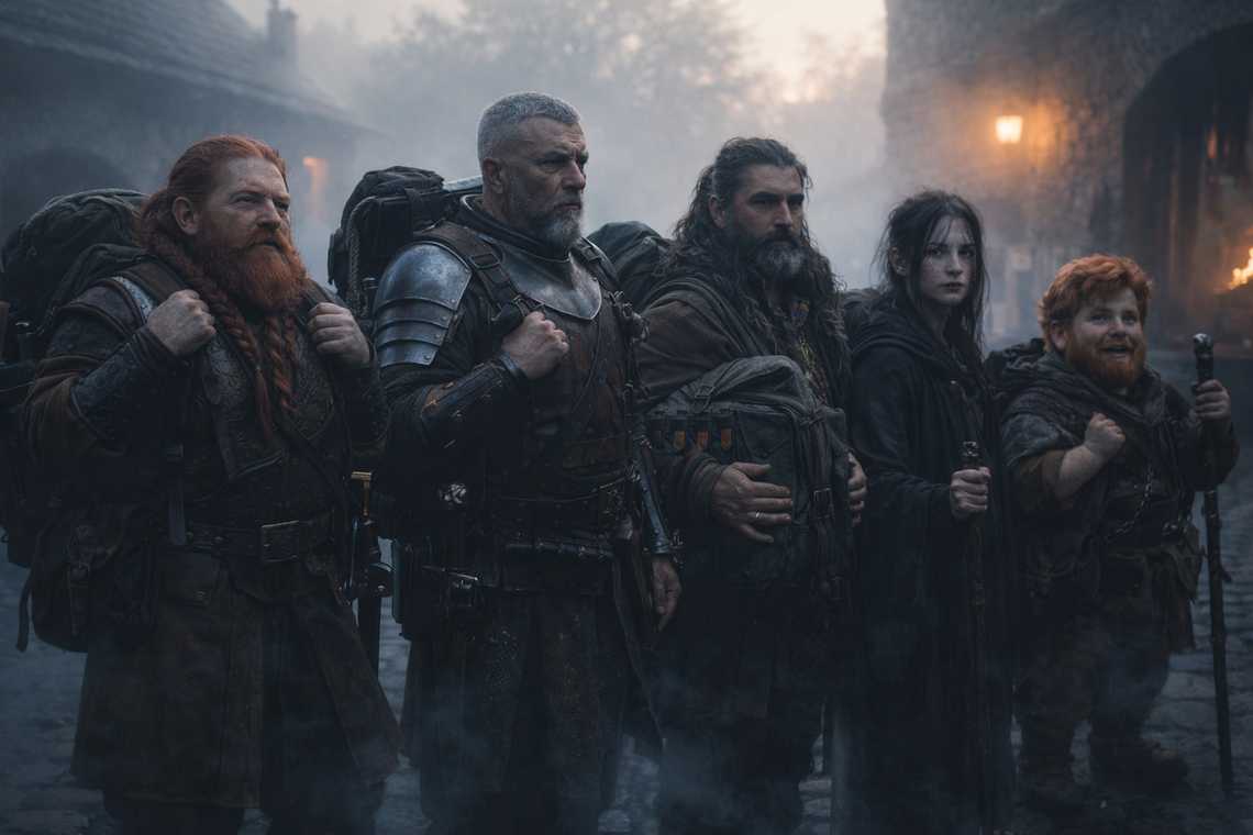 Group leaving Riverhold