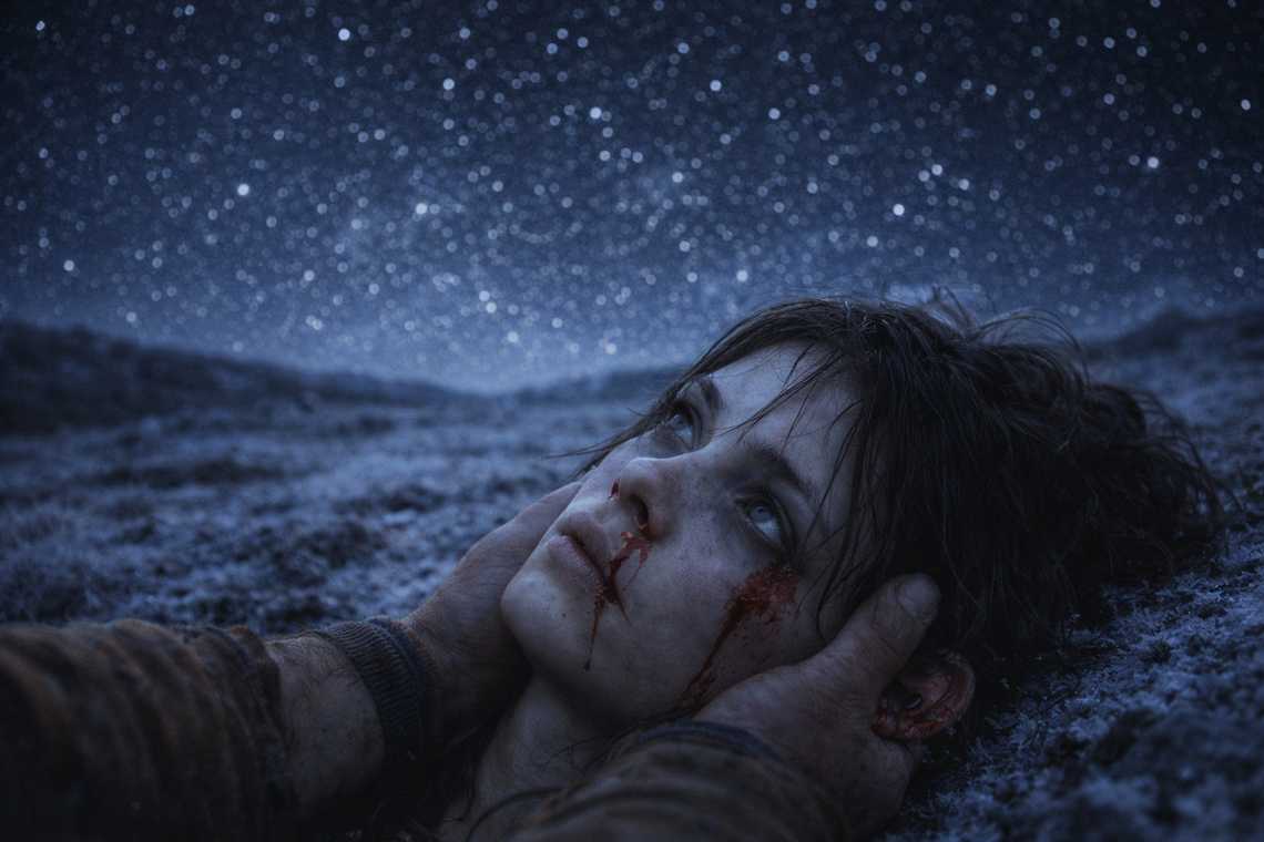 Maris on the ground reaching for the vision