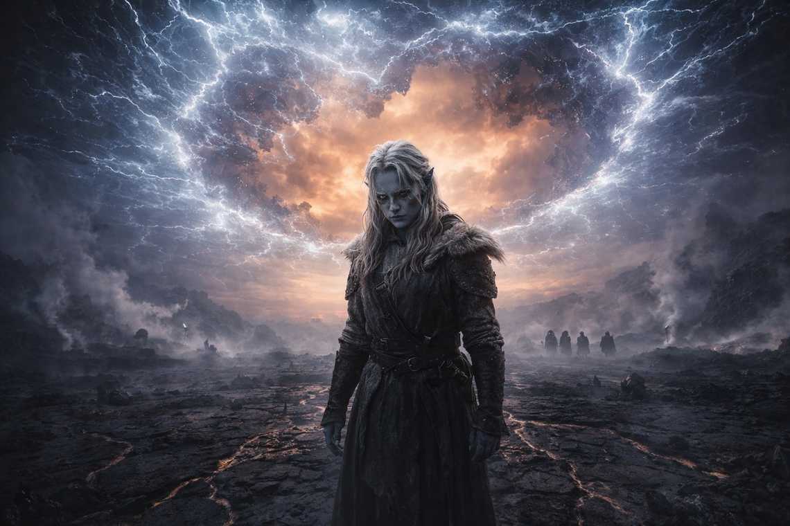 The landscape completely transformed