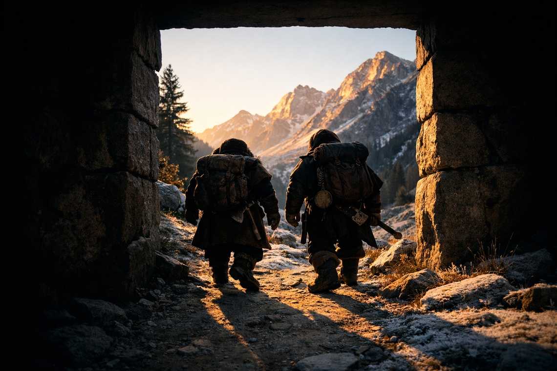 Departure at first light toward Zuraldi