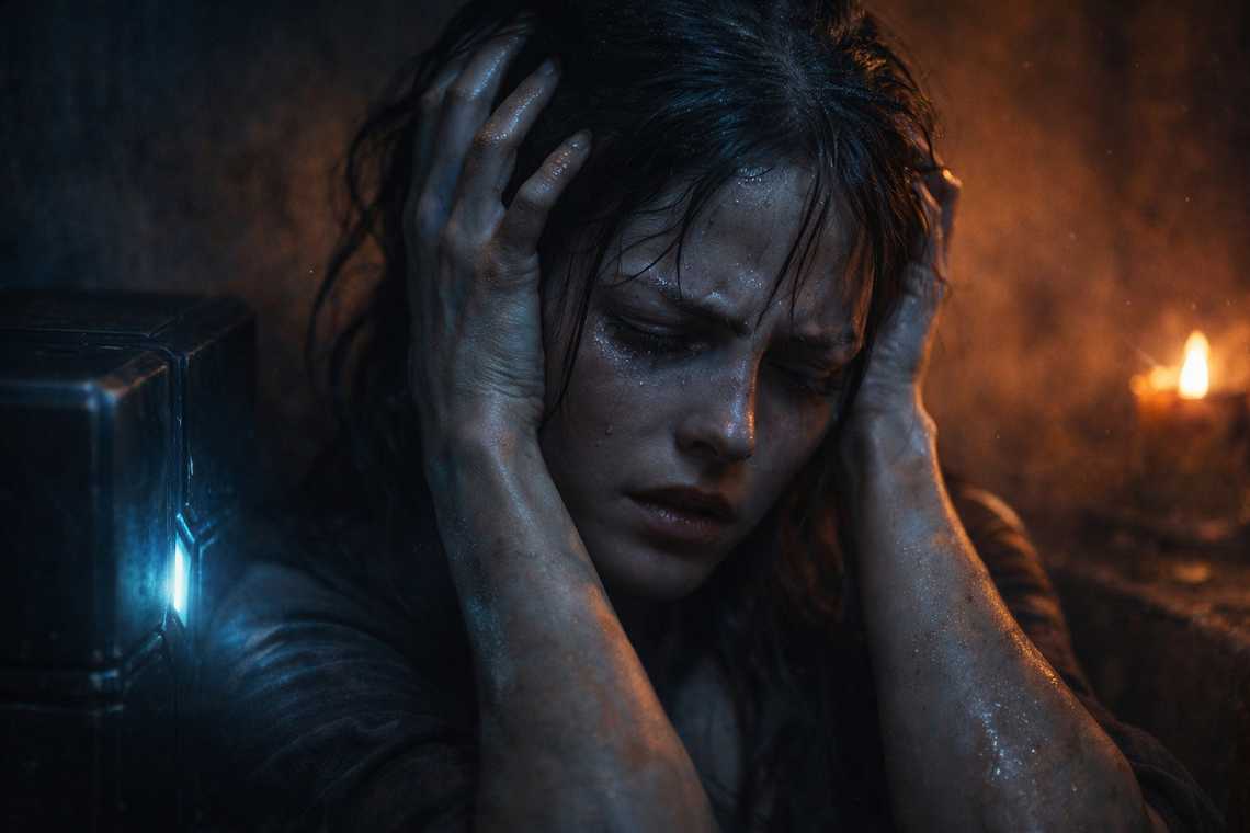 Maris overwhelmed by the Beacon's presence