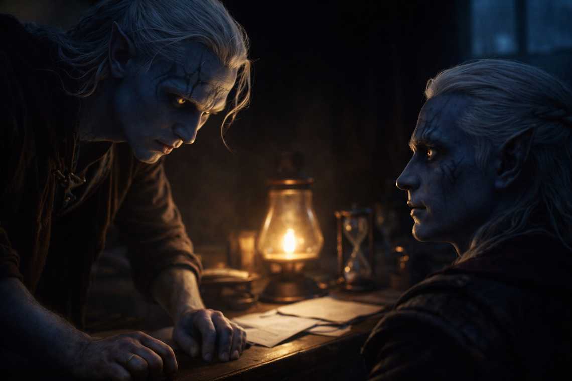 Tense interrogation in Zaelar's study