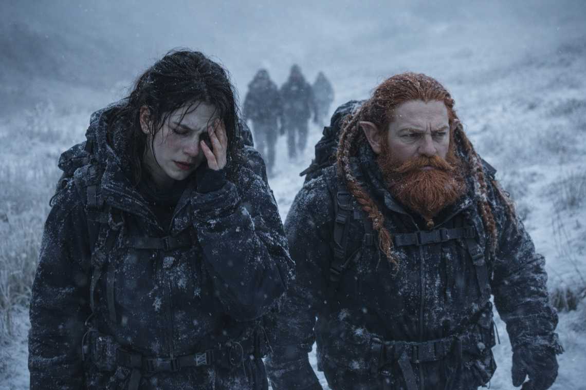 Maris walks through the dark forest, each step heavier than the last