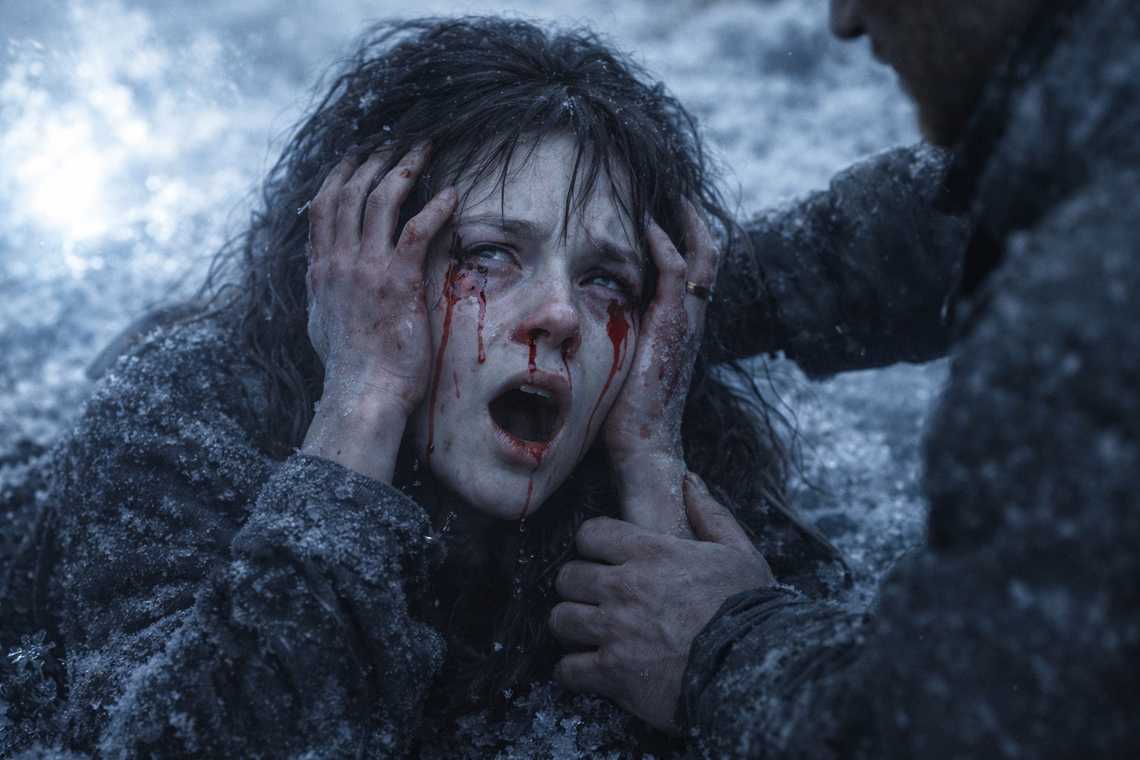 Maris collapsed on the ground, blood on her face, the connection flooding her