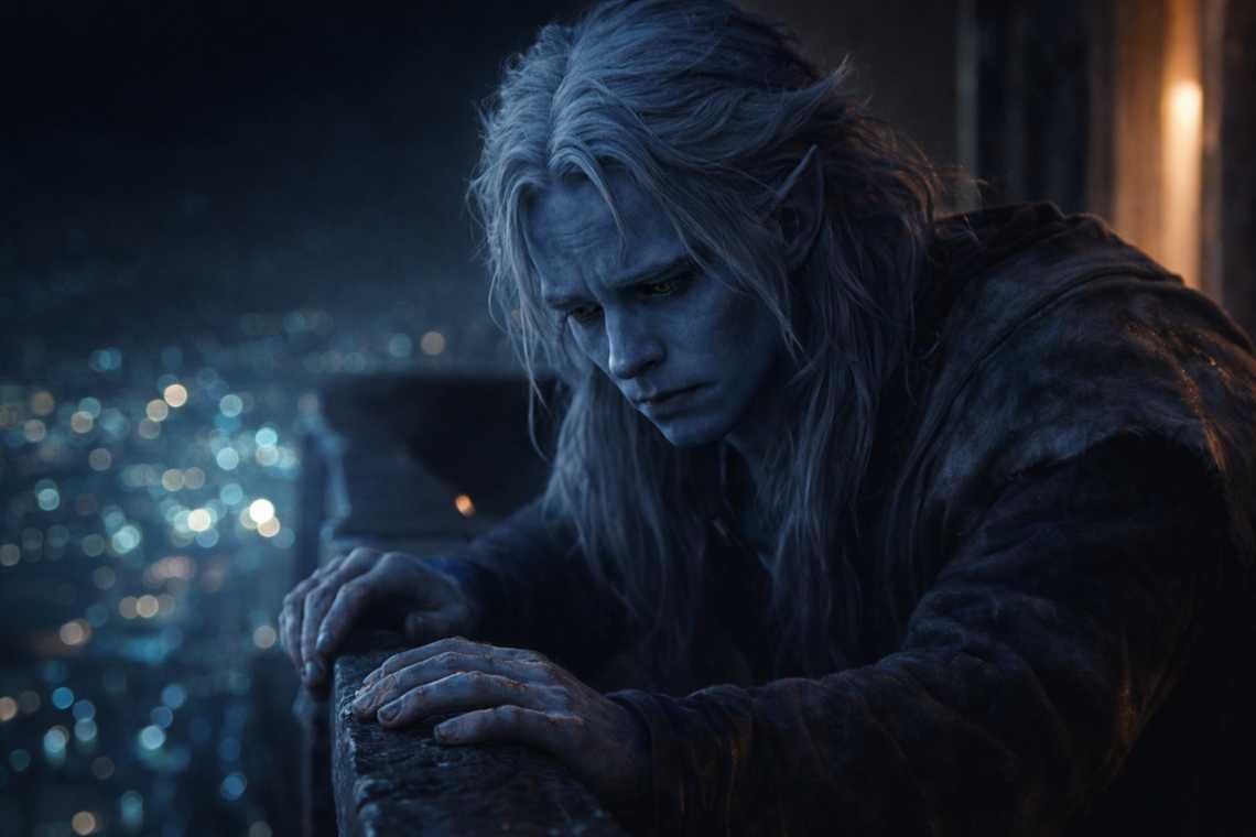 Drusniel alone with regret