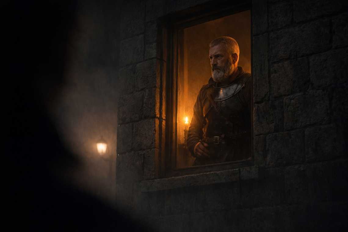 Eldric keeps vigil at the window