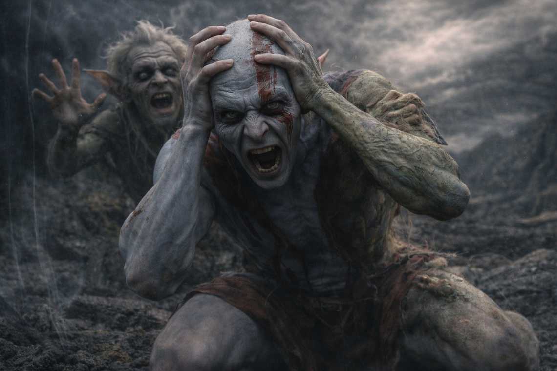 Elion fallen to his knees, body shifting form, the Sage taking control