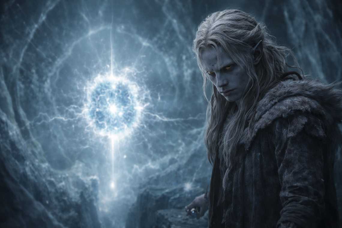 Drusniel standing at the edge, the key in his pack, the choice in his hands