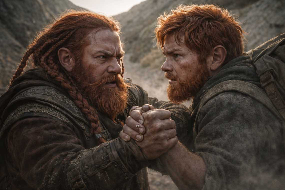 Roadside confrontation between Dulint and Balin