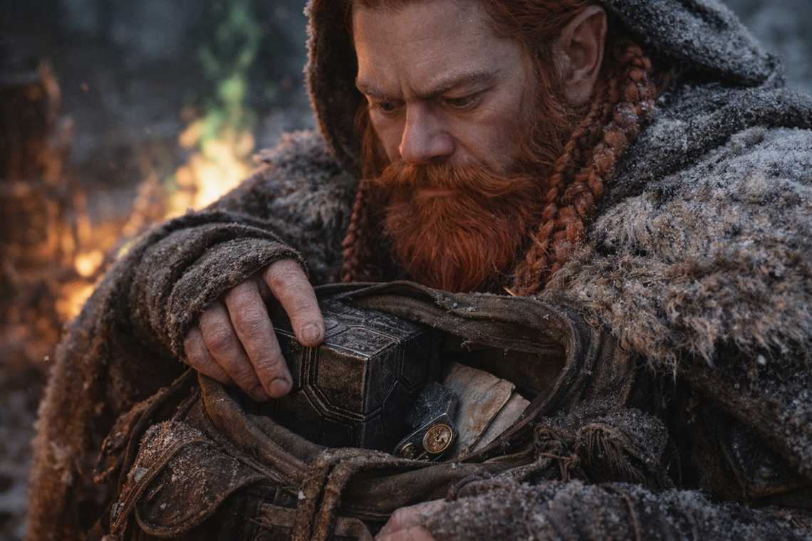 Beacon packed into bag