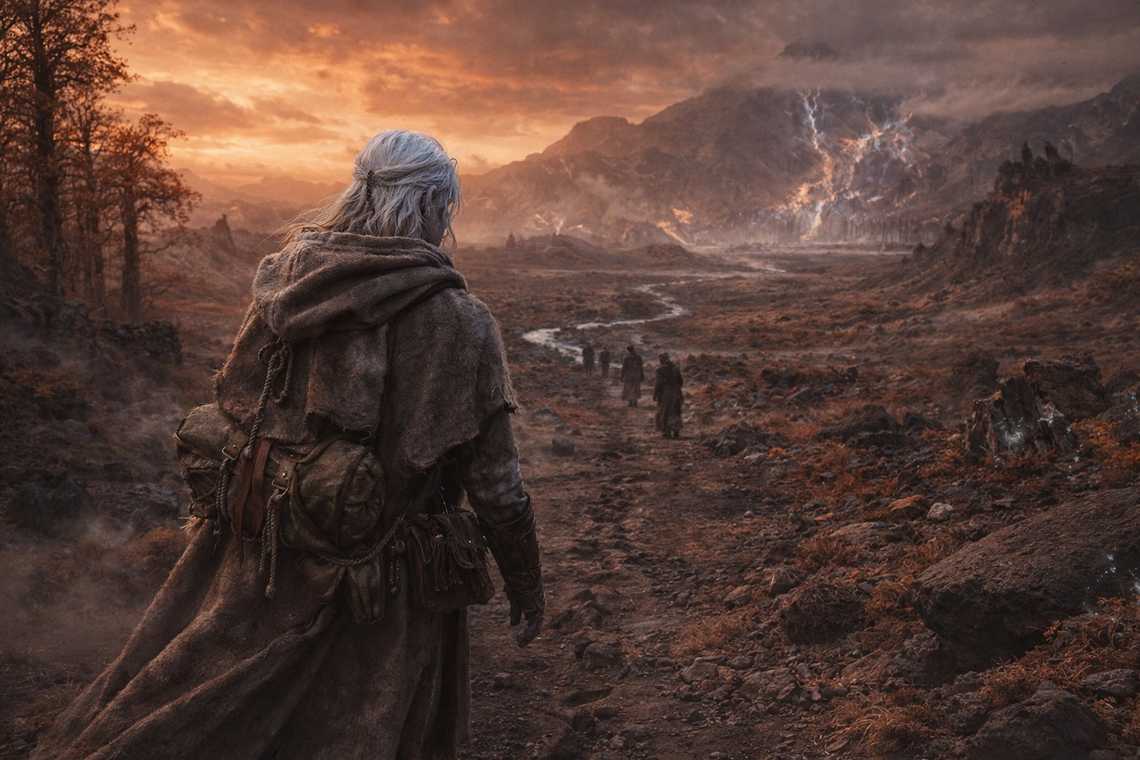 One foot in front of the other