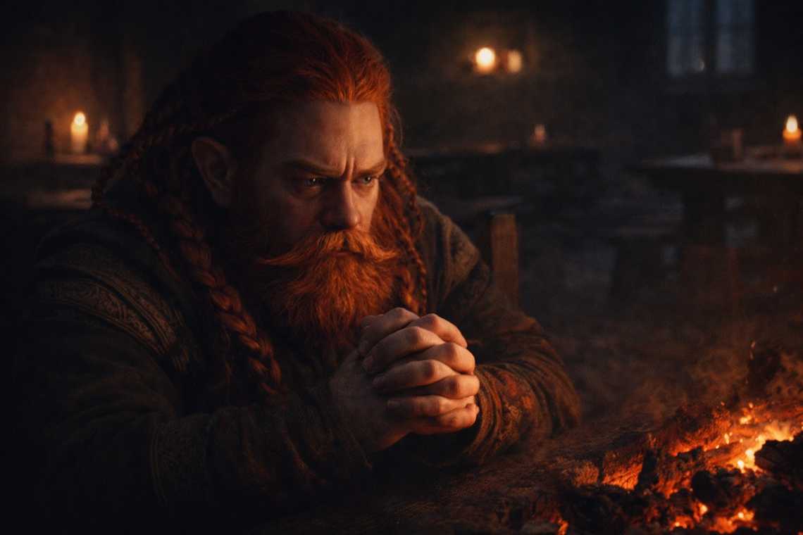 Dulint sleepless by the hearth