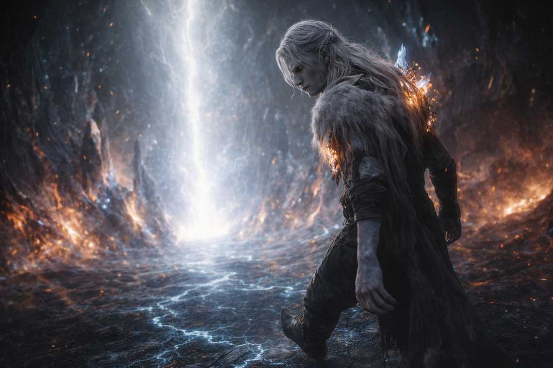 One step toward the interface, thumb tapping, feet moving without choice